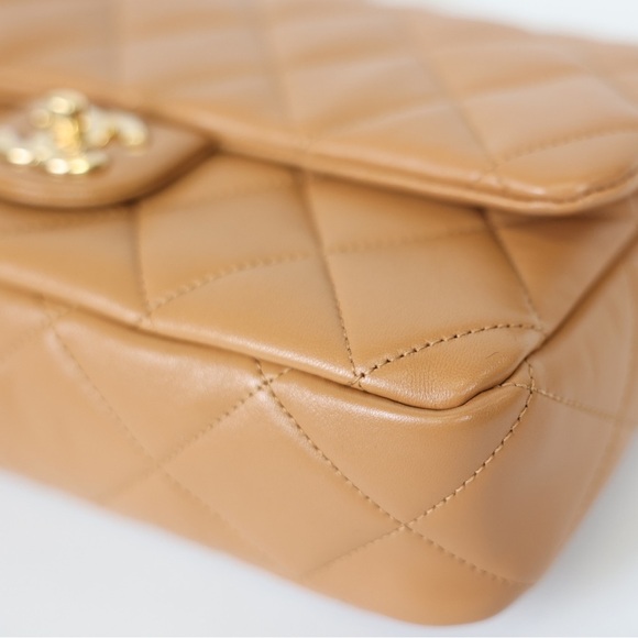 NEW Chanel 23P Funky Large Flap Bag Caramel Lambskin w/ Gold Hardware - Picture 9 of 9